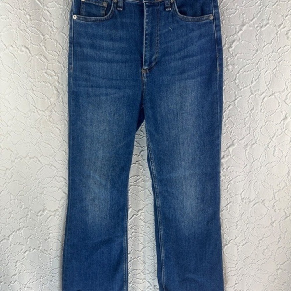 Rag & Bone Casey High-Rise Ankle Flare Jeans Blue 26 - Picture 3 of 8